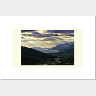 Looking West-To Loch Maree in the Highlands of Scotland(2) Posters and Art